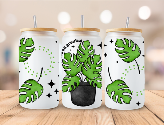 Monstera Plant - Libby UV DTF Wrap EXCLUSIVE DESIGNED