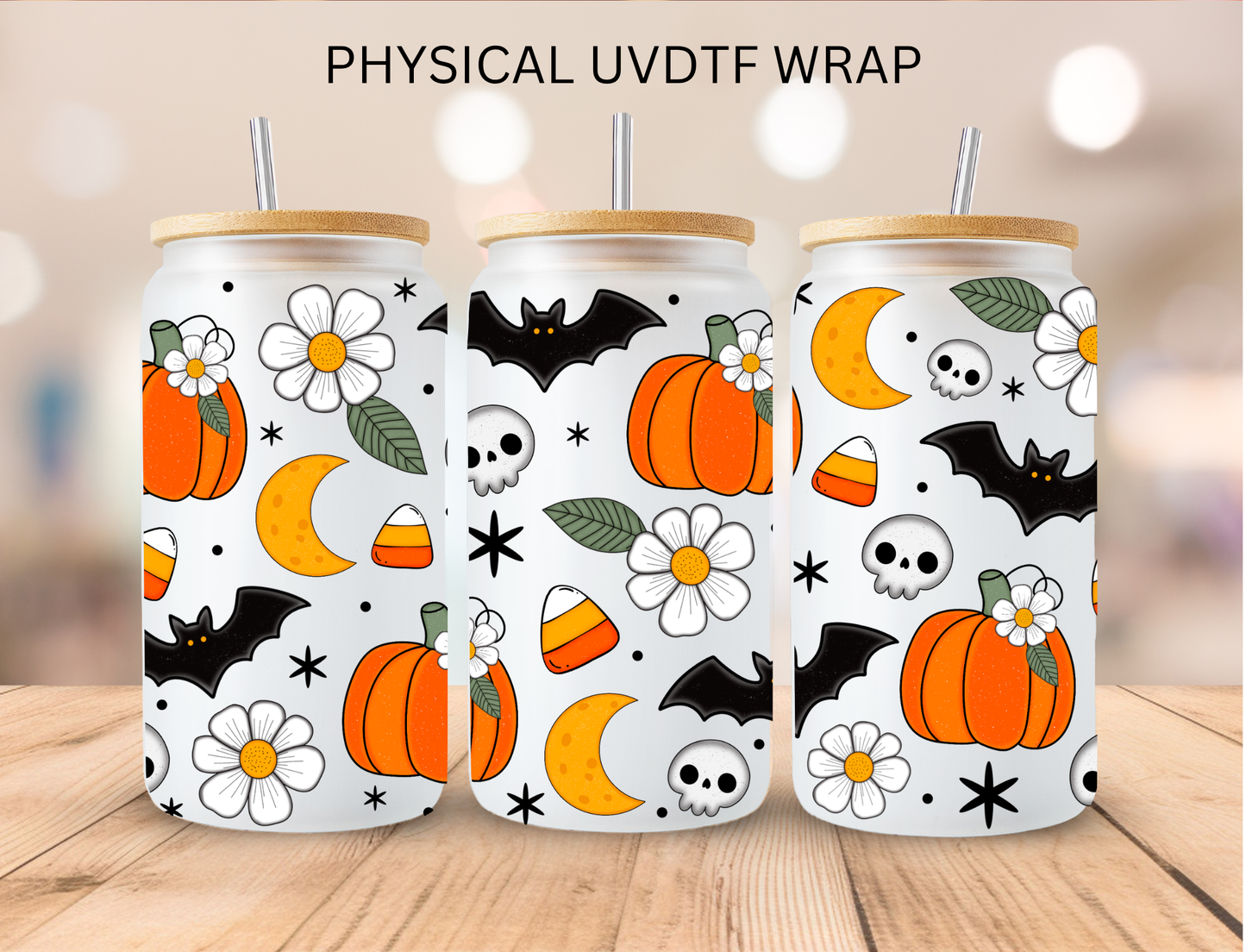Halloween Aesthetic - 16 oz / 20 oz Libby UV DTF Wrap