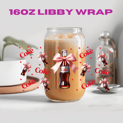 Coquette Soda Collection - 16 oz / 20 oz Libby UV DTF Wrap