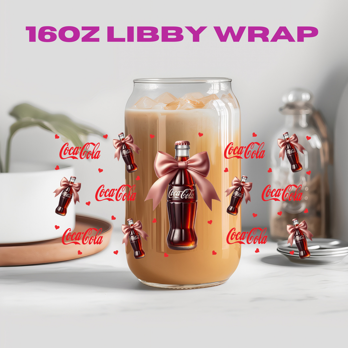 Coquette Soda Collection - 16 oz / 20 oz Libby UV DTF Wrap