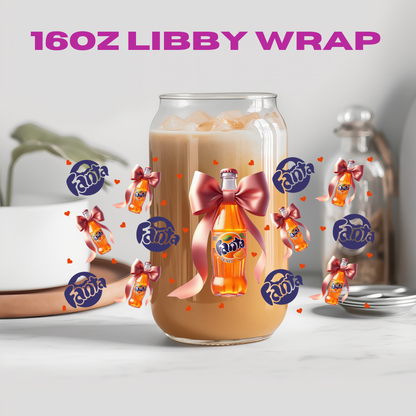 Coquette Soda Collection - 16 oz / 20 oz Libby UV DTF Wrap