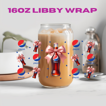 Coquette Soda Collection - 16 oz / 20 oz Libby UV DTF Wrap