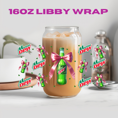 Coquette Soda Collection - 16 oz / 20 oz Libby UV DTF Wrap