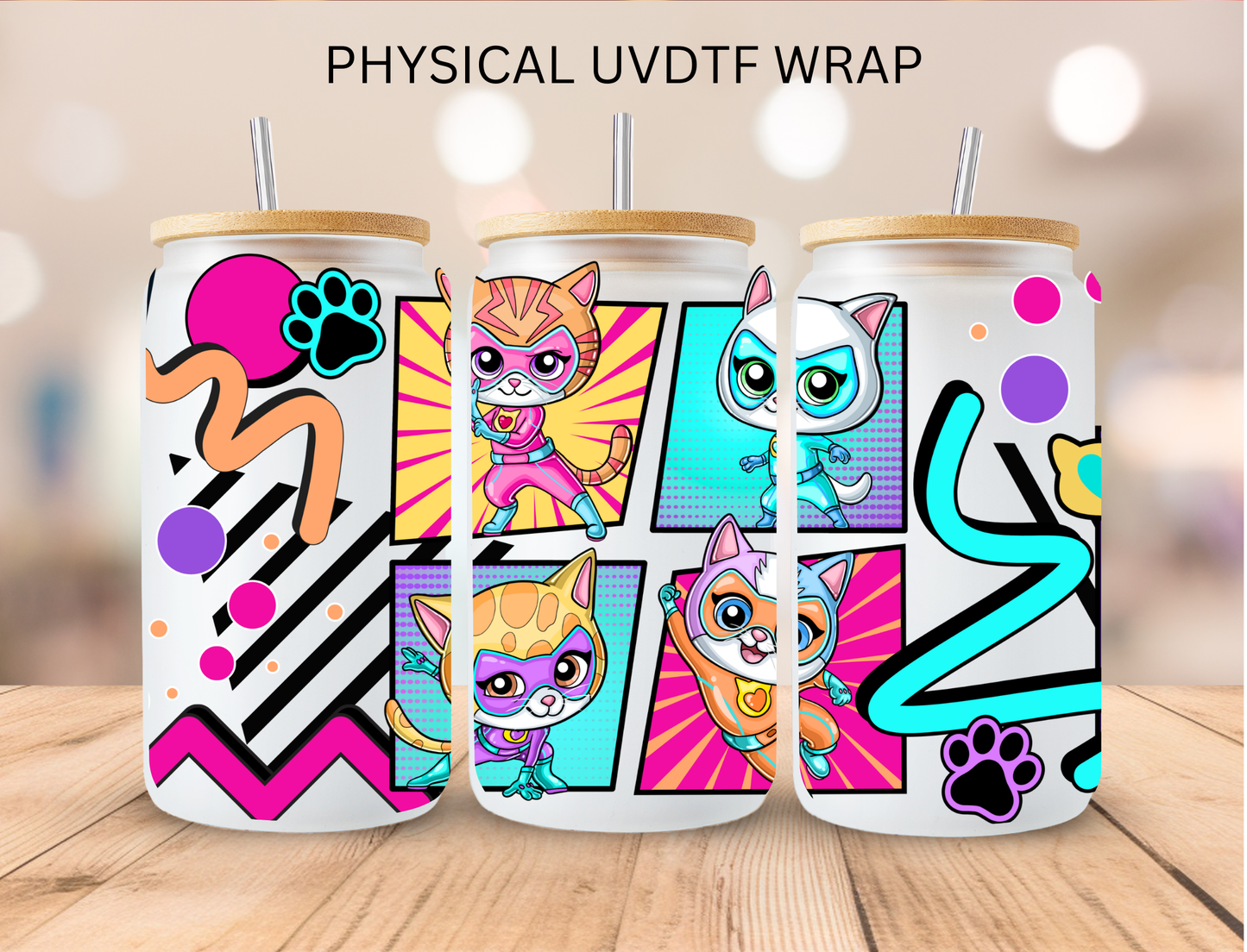 Super Kitty - 16 oz / 20 oz Libby UV DTF