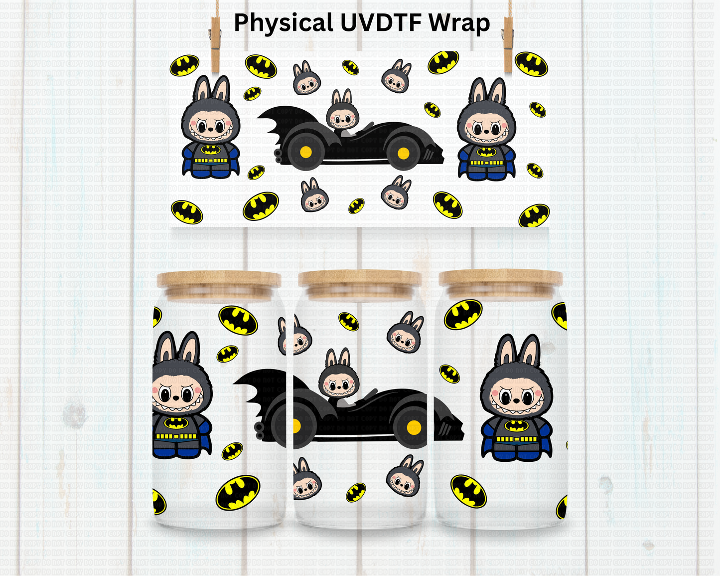 Bat Mobile LaBu Bear - 16 oz / 20 oz Libby UV DTF