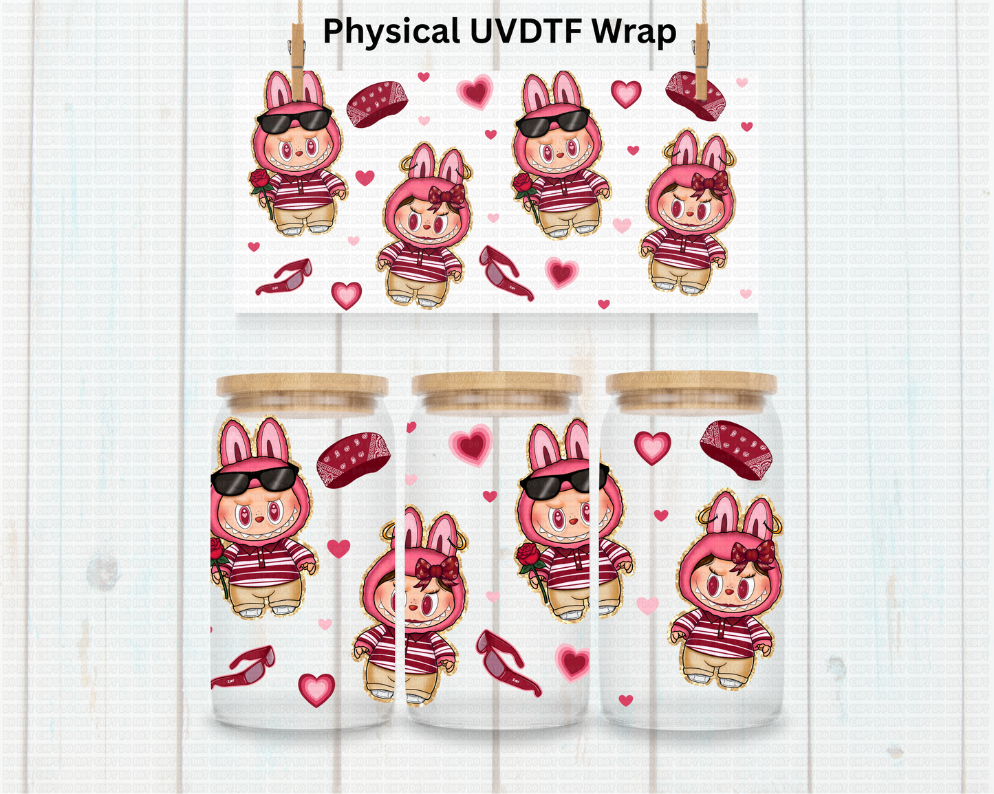 Chicano Red Bubu Doll - 16 oz / 20 oz Libby UV DTF