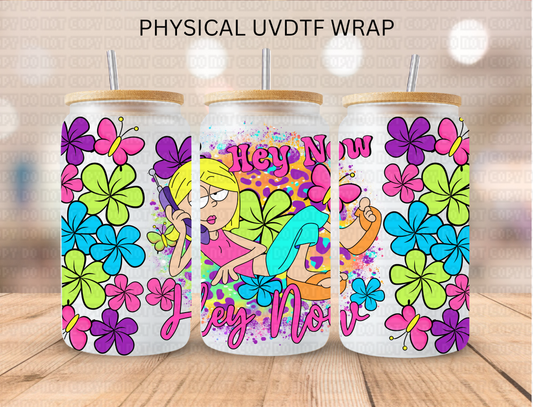 Colorful Hey Now Hey Now - 16 oz / 20 oz Libby UV DTF