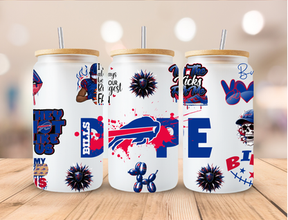 Football NFL Dope Teams - 16 oz / 20 oz Libby UV DTF Wrap