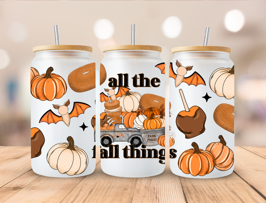 All The Fall Things - 16oz Libby UV DTF Wrap