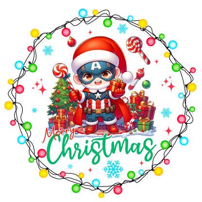 Cartoon Heros Christmas Ornament Bundle 2.8 Inch - Ornament UVDTF Decal