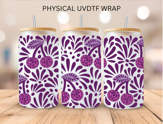 Purple Cherry Talavera - 16 oz / 20 oz Libby UV DTF