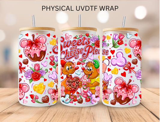 Valentines Mouse Friends - 16 oz / 20 oz Libby UV DTF