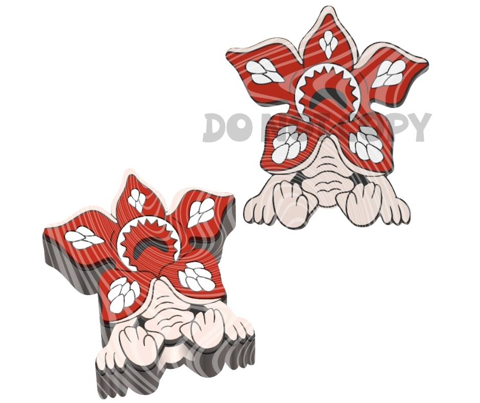 Stranger Demogrogan - 3D Printed Straw Topper