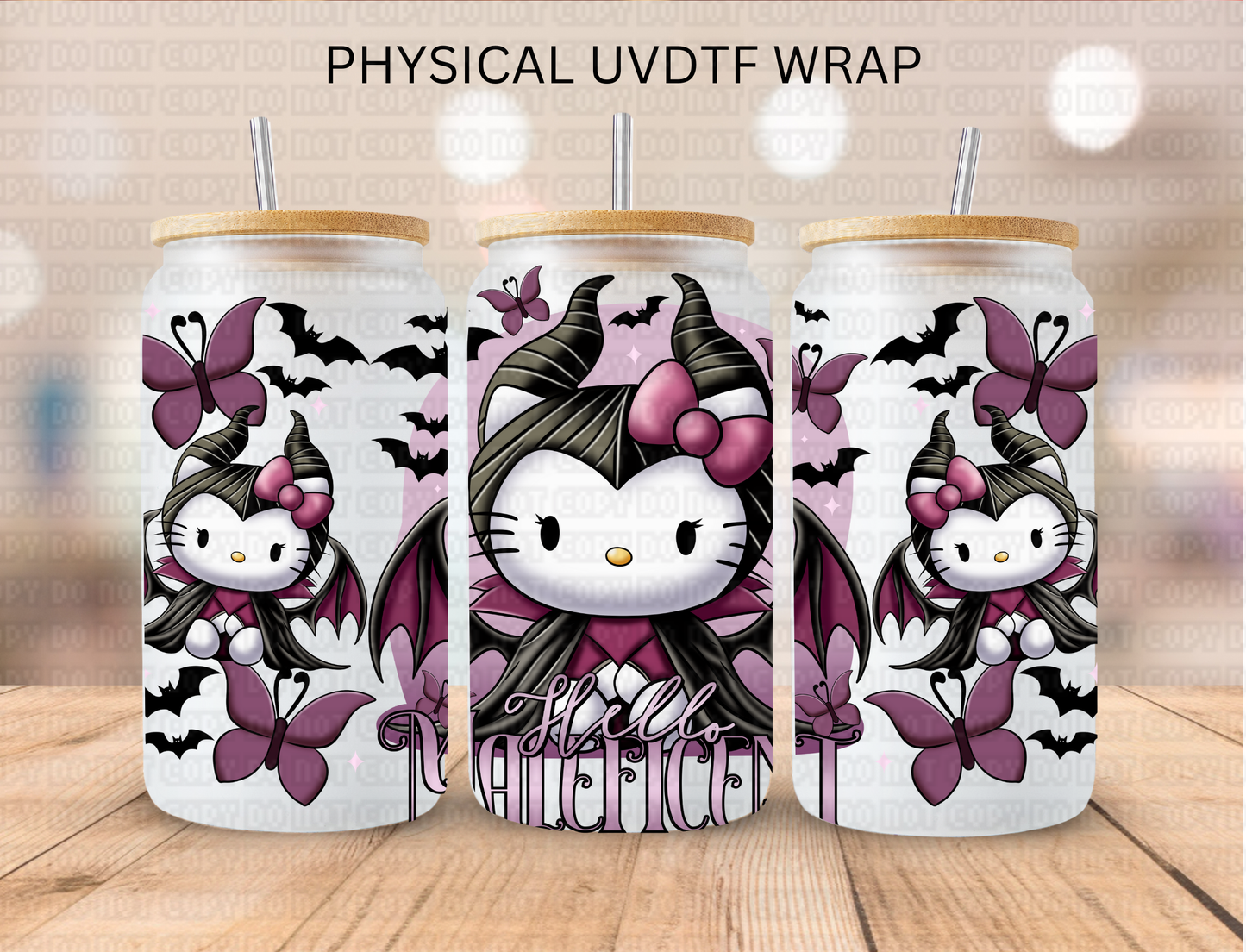 Kitty Mal Costume - 16 oz / 20 oz Libby UV DTF