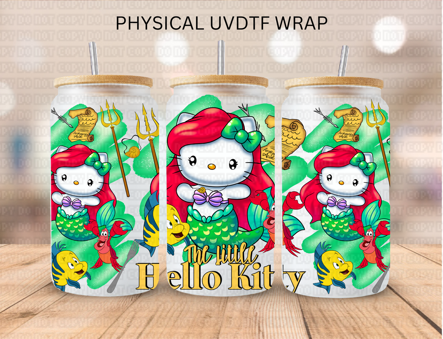 Kitty Fork Princess Costume - 16 oz / 20 oz Libby UV DTF