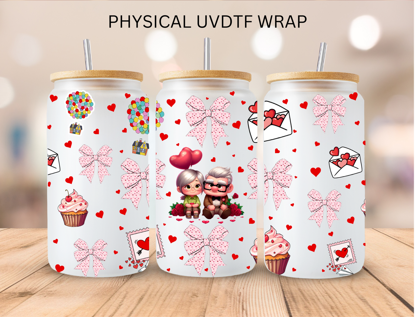 Valentines Cupid UP Couple - 16 oz / 20 oz Libby UV DTF