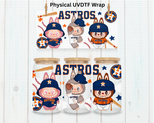 Astro Baseball LaBu Bear - 16 oz / 20 oz Libby UV DTF