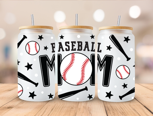 Baseball Mom - Libby UV DTF Wrap EXCLUSIVE DESIGNED