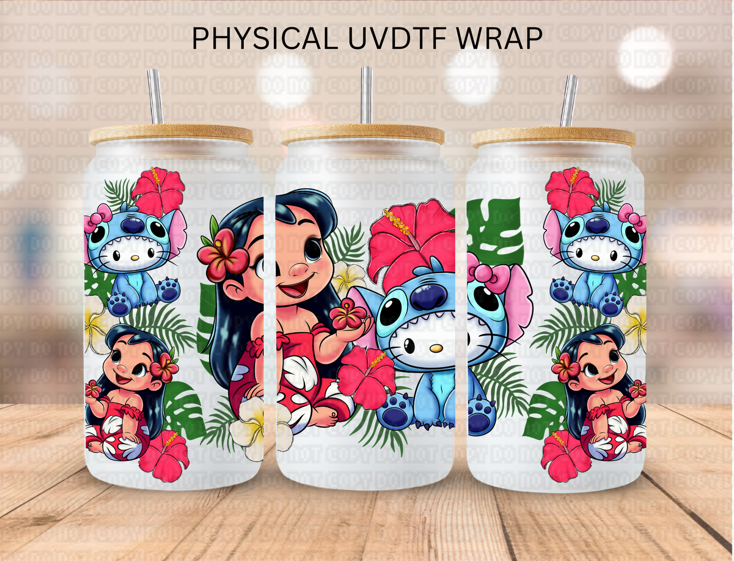 Kitty Blue Alien Costume - 16 oz / 20 oz Libby UV DTF