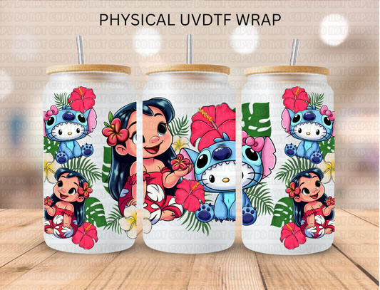 Kitty Blue Alien Costume - 16 oz / 20 oz Libby UV DTF