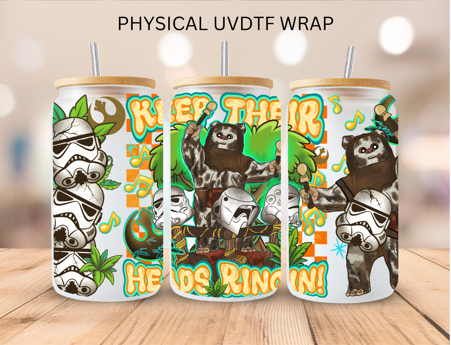 Keep Their Heads Ringing - 16 oz / 20 oz Libby UV DTF Wrap