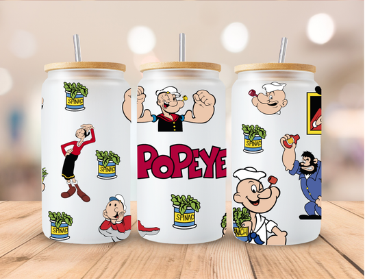 Popeye - 16 oz / 20 oz Libby UV DTF Wrap