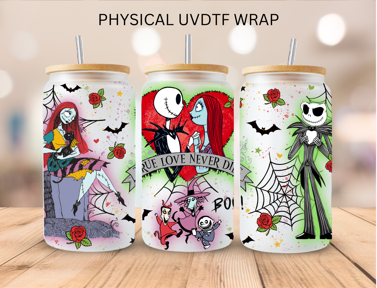Halloween NBC True Love Never Dies - 16 oz / 20 oz Libby UV DTF