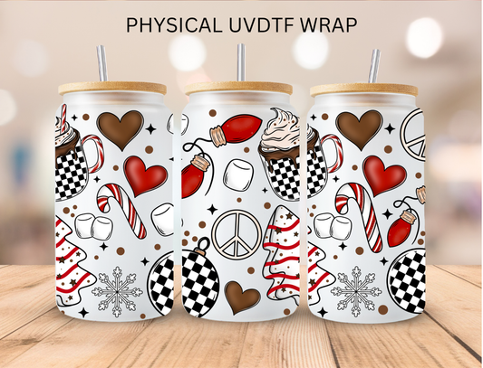 Christmas Candy Aesthetic - 16 oz / 20 oz Libby UV DTF Wrap