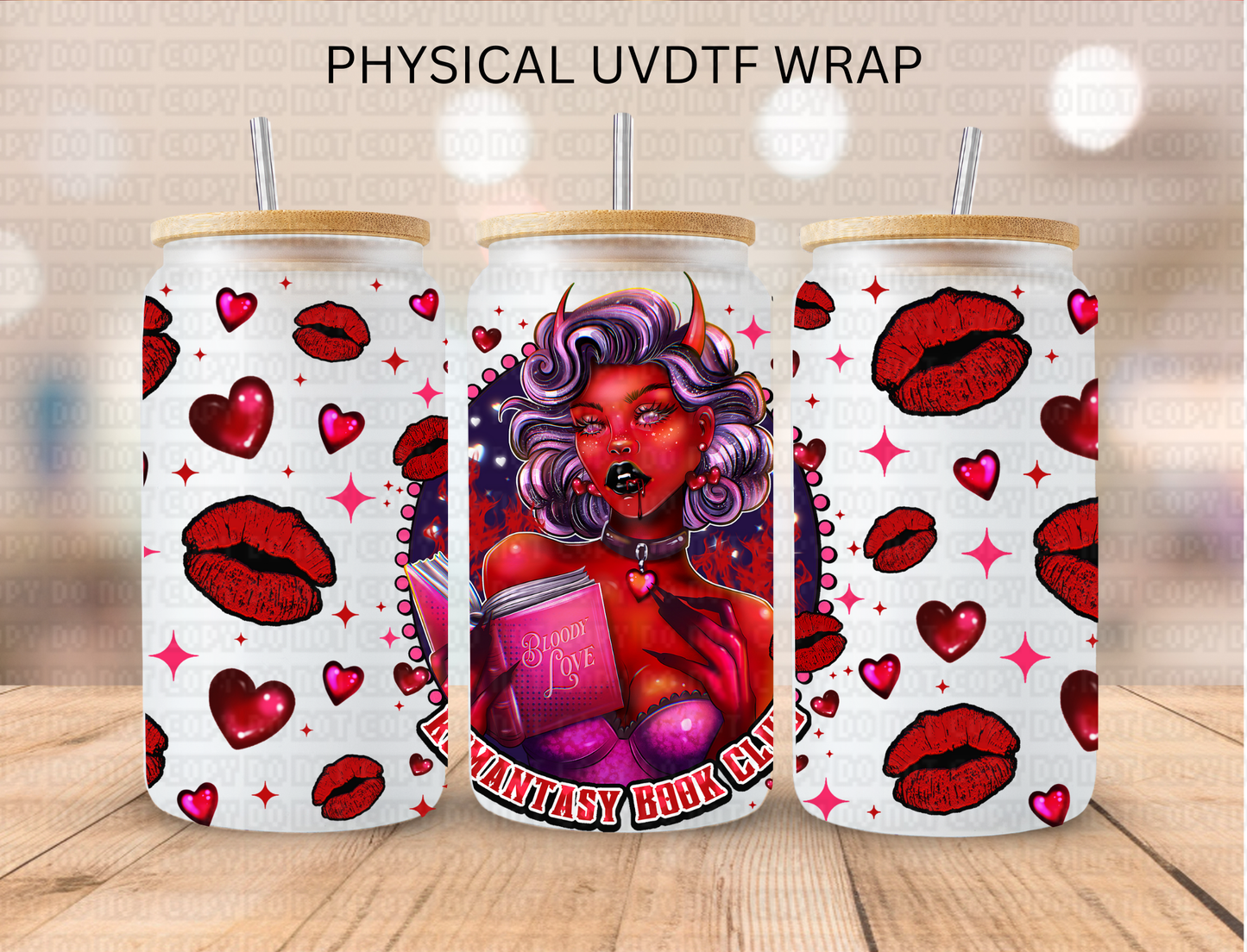 Valentines Romantasy Book Club - 16 oz / 20 oz Libby UV DTF
