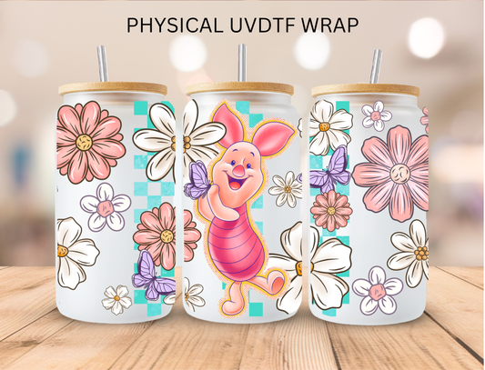 Pig Pooh And Friends - 16 oz / 20 oz Libby UV DTF Wrap