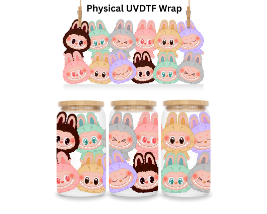 Multi Pastel LaBu Bear - 16 oz / 20 oz Libby UV DTF