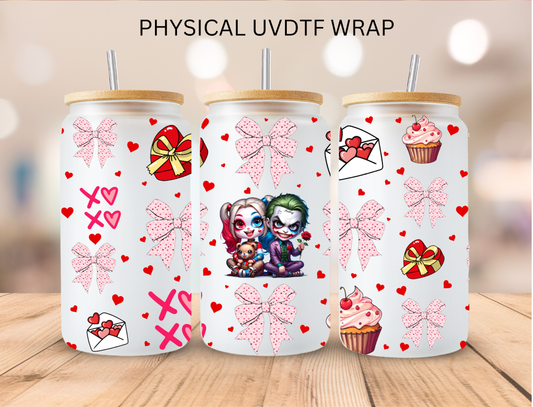 Valentines Harley Quinn Couple - 16 oz / 20 oz Libby UV DTF
