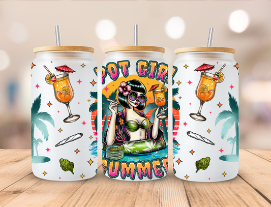 420 Pot Girl Summer - UV DTF Libby Wrap Gravitee Exclusive