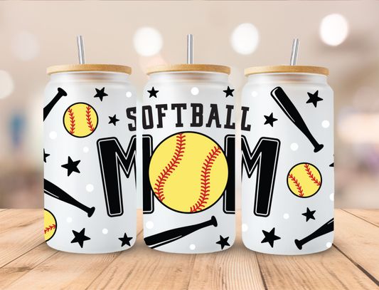 Softball Mom - Libby UV DTF Wrap EXCLUSIVE DESIGNED