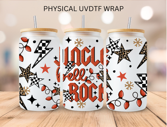 Christmas Jingle Bell Rock - 16 oz / 20 oz Libby UV DTF Wrap