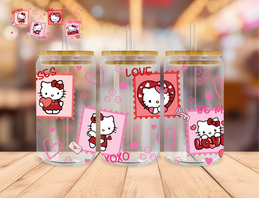 Love Kitty Stamps - 16 oz / 20 oz Libby UV DTF Wrap