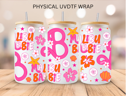 Malibu Barbie - 16 oz / 20 oz Libby UV DTF Wrap