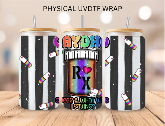 Gay DHD RX - 16 oz / 20 oz Libby UV DTF Wrap