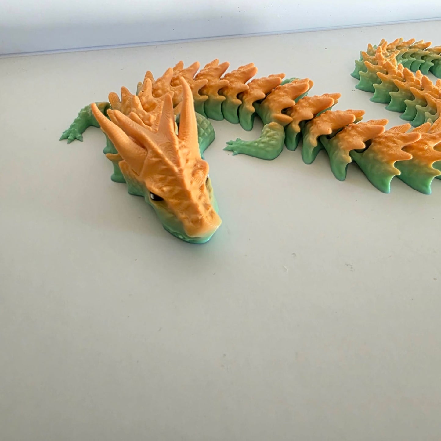 Articulated Flexi Ombre Dragon Poseable 3D Printed Toy
