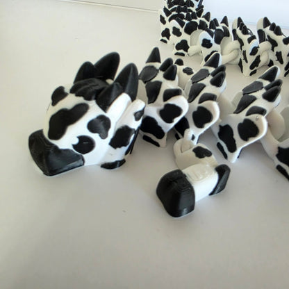 Articulated Flexi Milk Jug Cow Dragon Poseable 3D Printed Toy