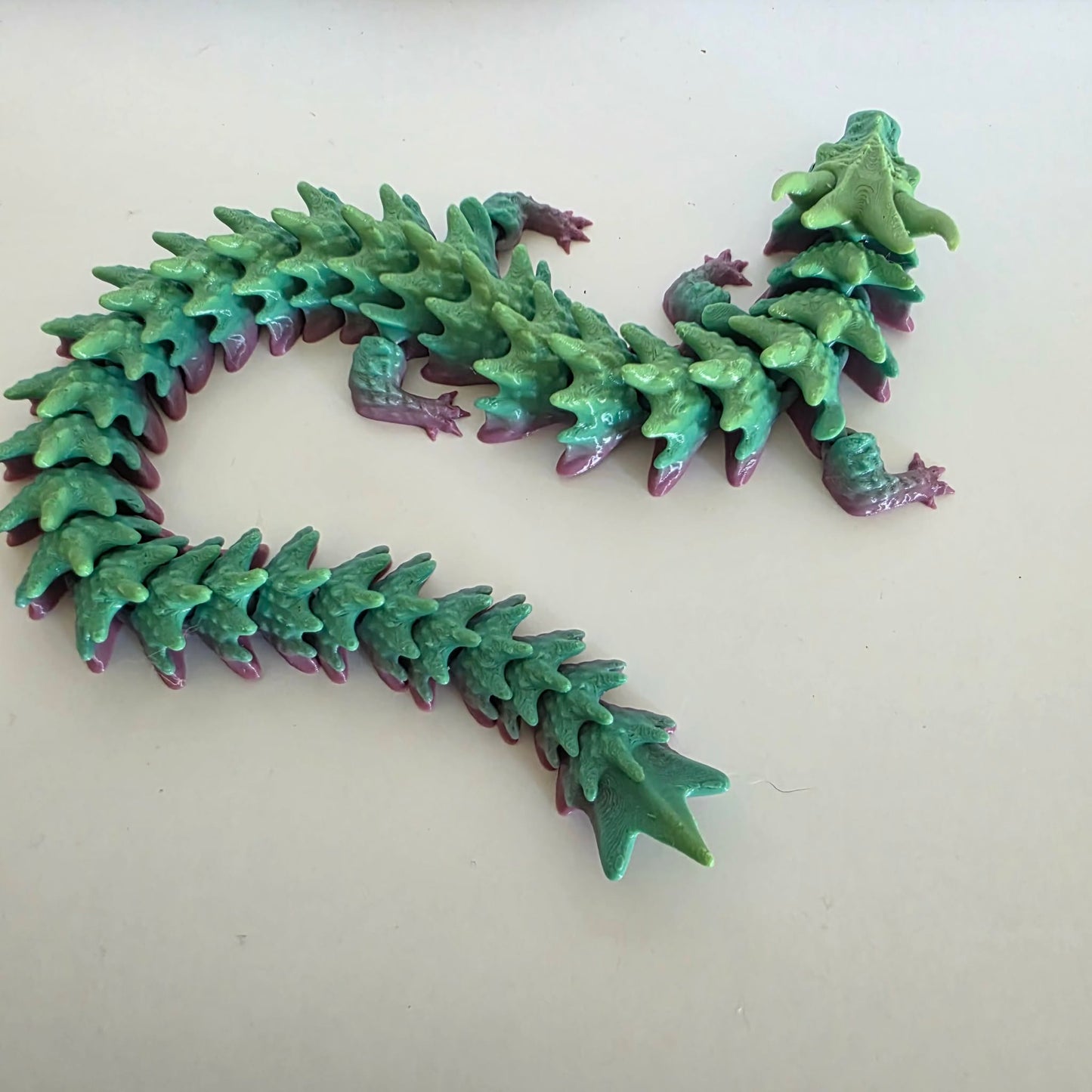 Articulated Flexi Ombre Dragon Poseable 3D Printed Toy