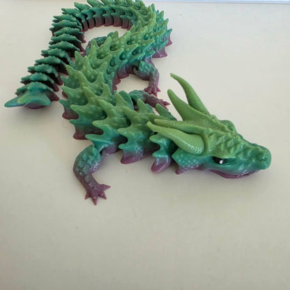 Articulated Flexi Ombre Dragon Poseable 3D Printed Toy