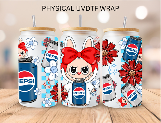Bubu Pep Drink - 16 oz / 20 oz Libby UV DTF Wrap