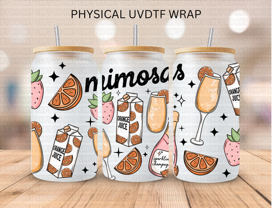 Mimosas And Orange Juice - 16 oz / 20 oz Libby UV DTF