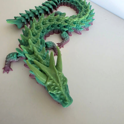 Articulated Flexi Ombre Dragon Poseable 3D Printed Toy