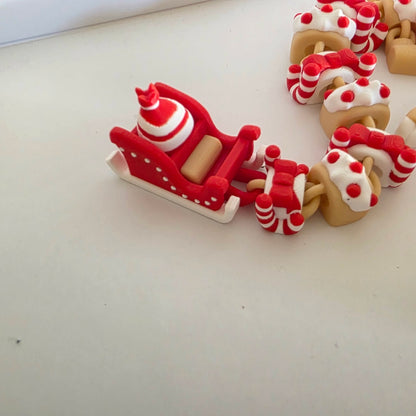 Articulated Flexi Reindeer Dragon Poseable 3D Printed Toy