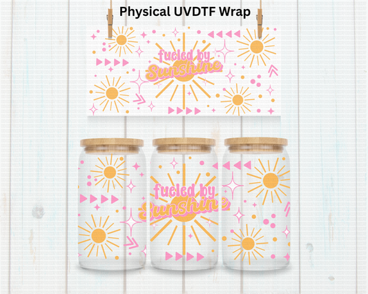 Fueled By Sunshine - 16 oz / 20 oz Libby UV DTF