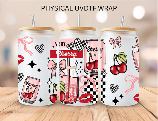 Very Cherry Pop - 16 oz / 20 oz Libby UV DTF Wrap