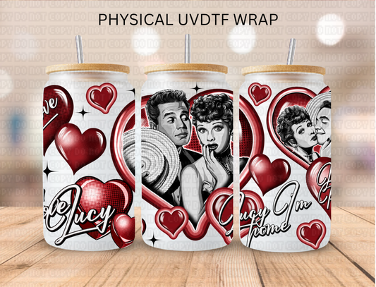 Valentines I love Lucy - 16 oz / 20 oz Libby UV DTF