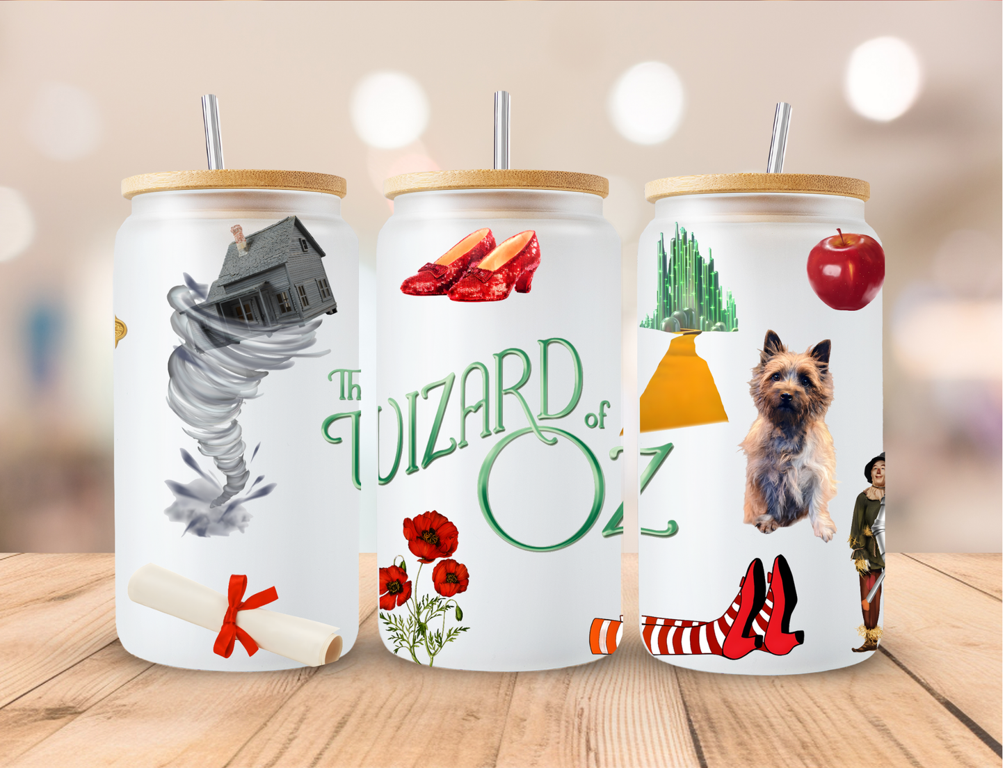 Wizard Of Oz Tornado - 16 oz / 20 oz Libby UV DTF Wrap